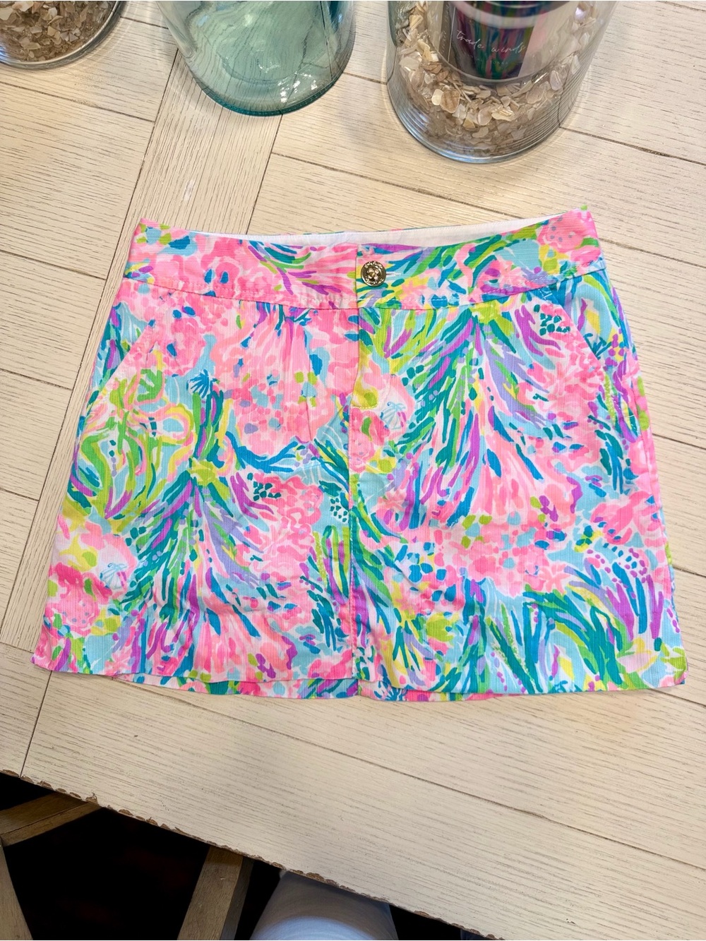 Lilly Pulitzer Nicki skort - multi fan sea pants | NWOT - size 0 - Picture 1 of 1